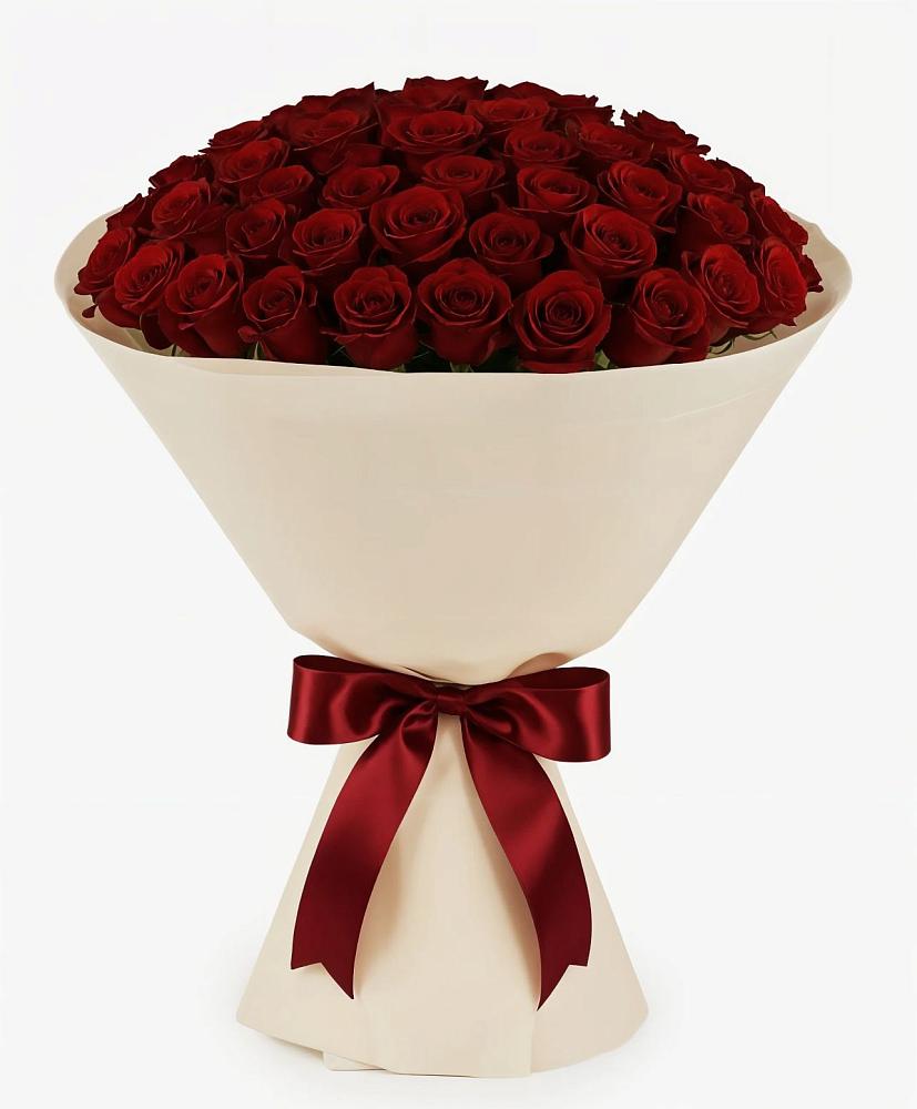 Букет 101 Бордовая роза Блэк Бакарра в Ям