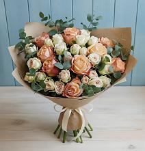 Букет цветов из:  Альстромерии и Розы в Ям