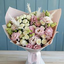 Букет цветов из:  Альстромерии и Розы #REPLACE_PRED# Ям