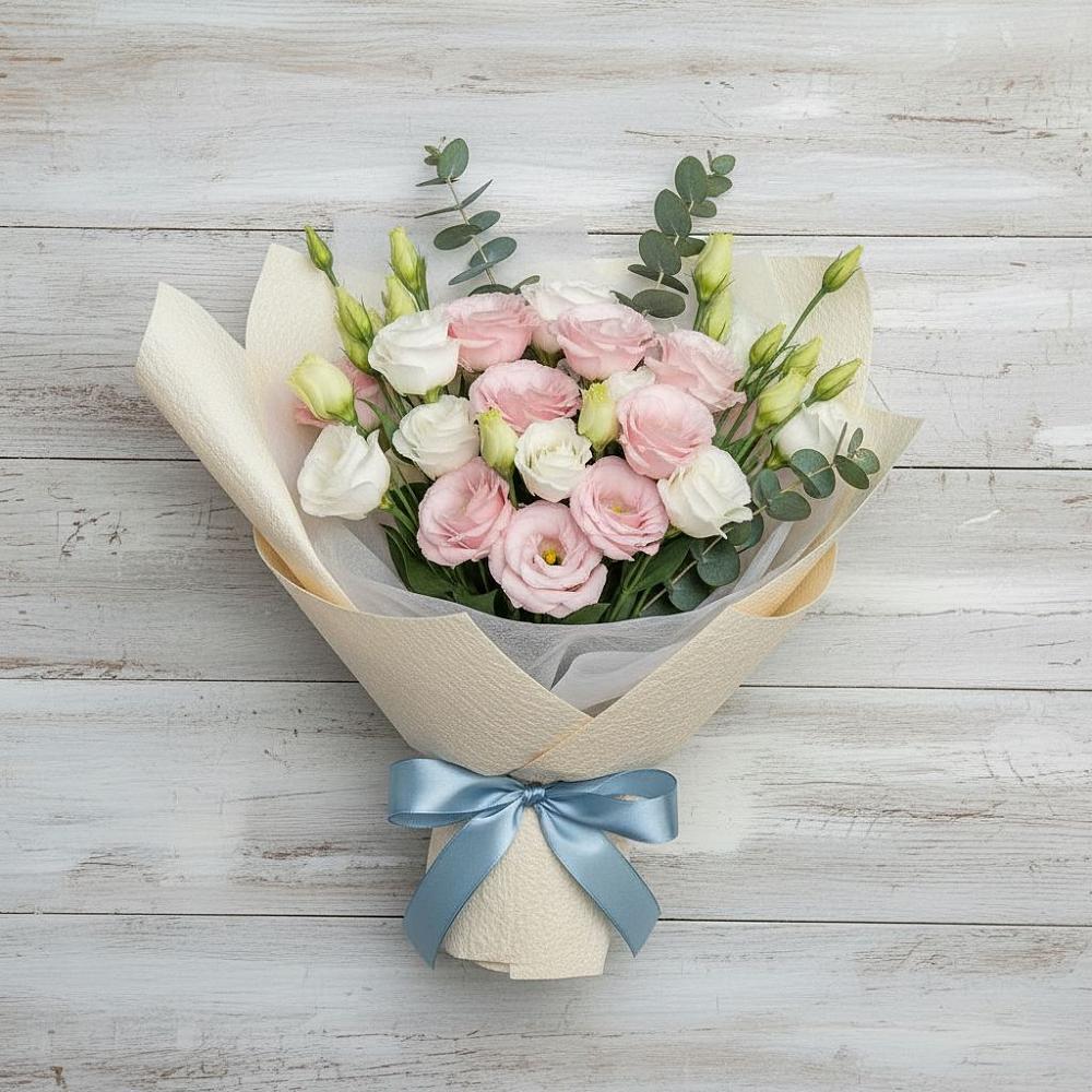 Букет цветов из: Лизиантусы в Ям